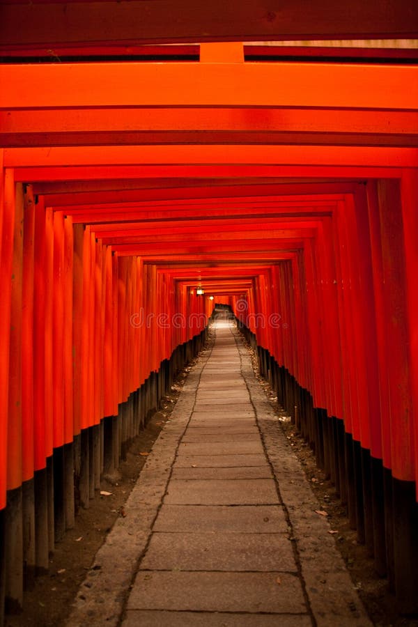 This is a picture of Fujimi Inari, a Shintoist shrine close to Kyoto, Kansai region, Japan. It's about 6 km long. This is a picture of Fujimi Inari, a Shintoist shrine close to Kyoto, Kansai region, Japan. It's about 6 km long.