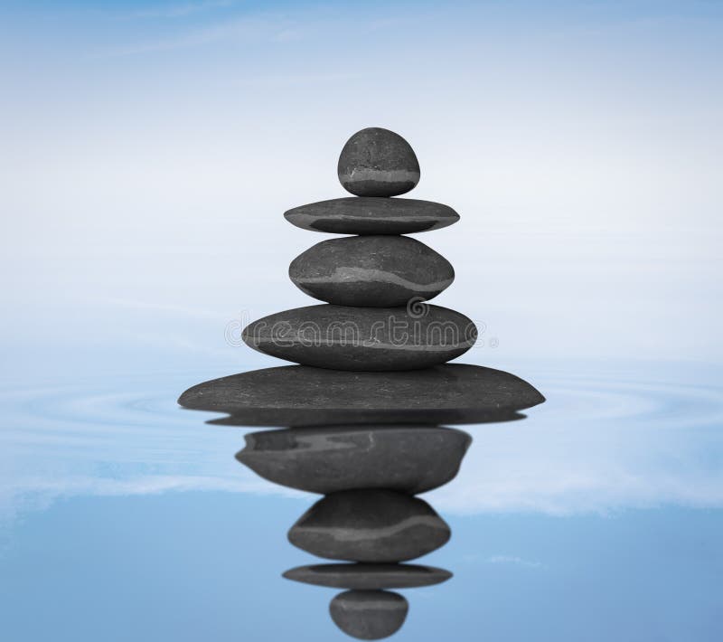 禅宗向平衡概念扔石头