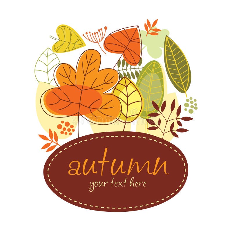 Autumn banner with yellow leaves and place for your text. Autumn banner with yellow leaves and place for your text