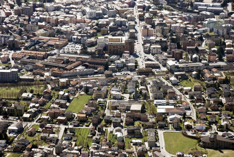 Aerial view of residential urban sprawl in the north Italy. Aerial view of residential urban sprawl in the north Italy