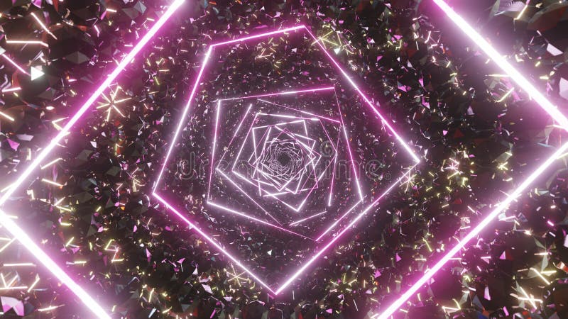 空间晶体隧道 向量例证