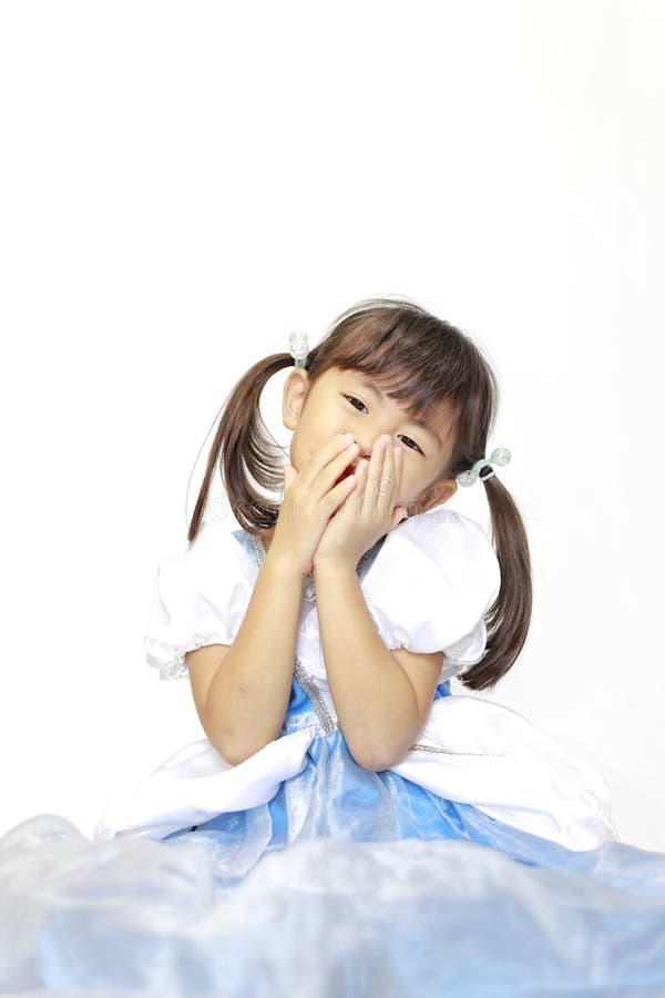 穿着裙子的日本女孩 图库摄影