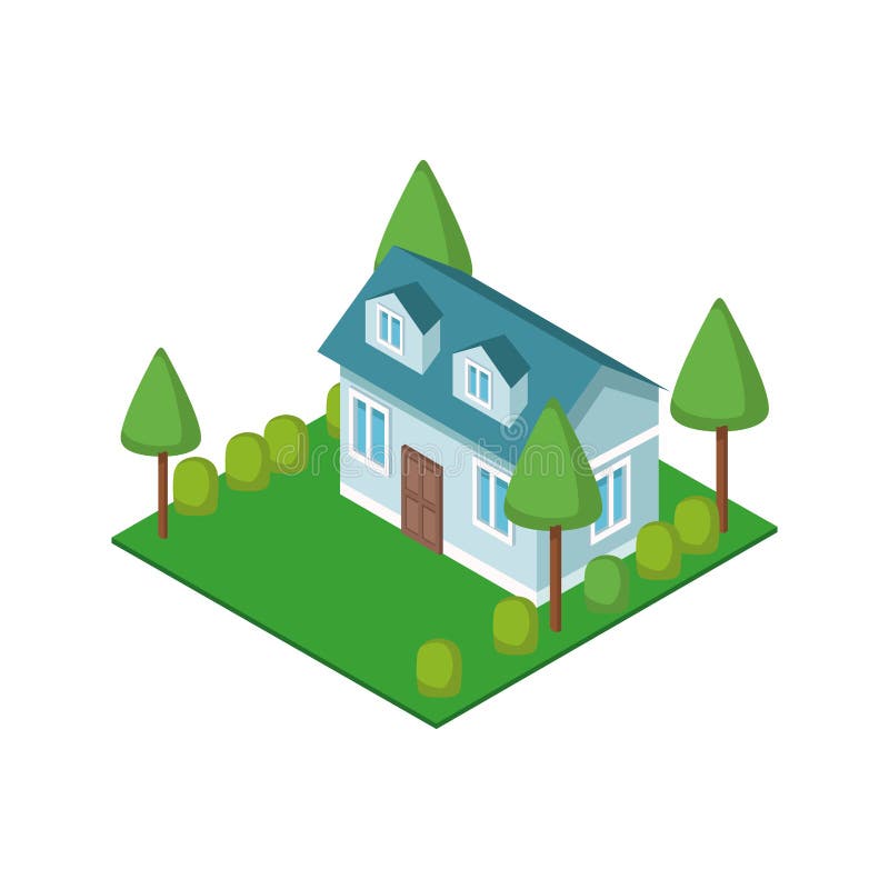 Isometric house 3d icon illustration graphic design. Isometric house 3d icon illustration graphic design