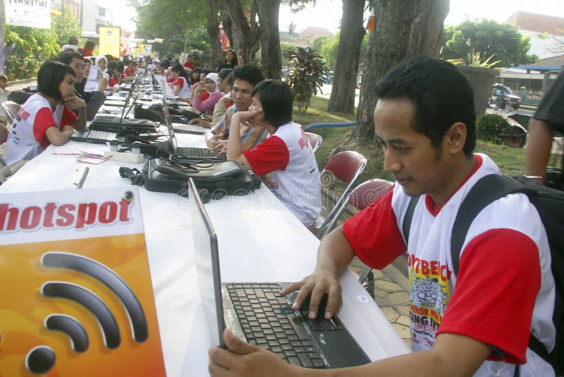 People are accessing internet via WiFi hot spot using laptop or notebook computers at the street of Solo, Java, Indonesia. Rudiantara, Indonesia's new minister of communications and information technology, unveiled plans in February for a $1 billion national fund for tech startups. The ministry is trying to convince several domestic conglomerates to pledge this amount by the end of the year. Afterward, it plans to invite private venture capital firms to help manage the funds. People are accessing internet via WiFi hot spot using laptop or notebook computers at the street of Solo, Java, Indonesia. Rudiantara, Indonesia's new minister of communications and information technology, unveiled plans in February for a $1 billion national fund for tech startups. The ministry is trying to convince several domestic conglomerates to pledge this amount by the end of the year. Afterward, it plans to invite private venture capital firms to help manage the funds.