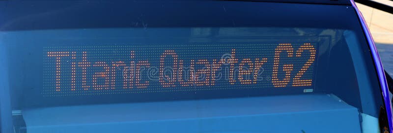 签署g2泰坦尼克四号公交. 库存照片