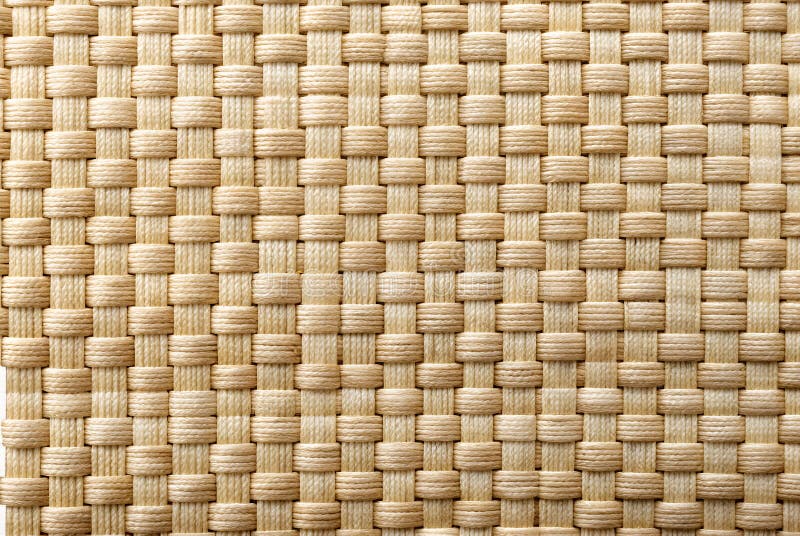 米色机织织物的特写 库存例证