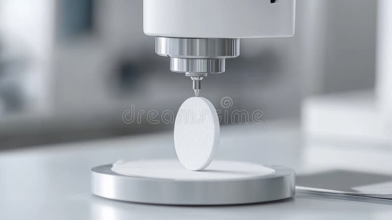 精密工程与白色先进技术零件的精密特写 向量例证