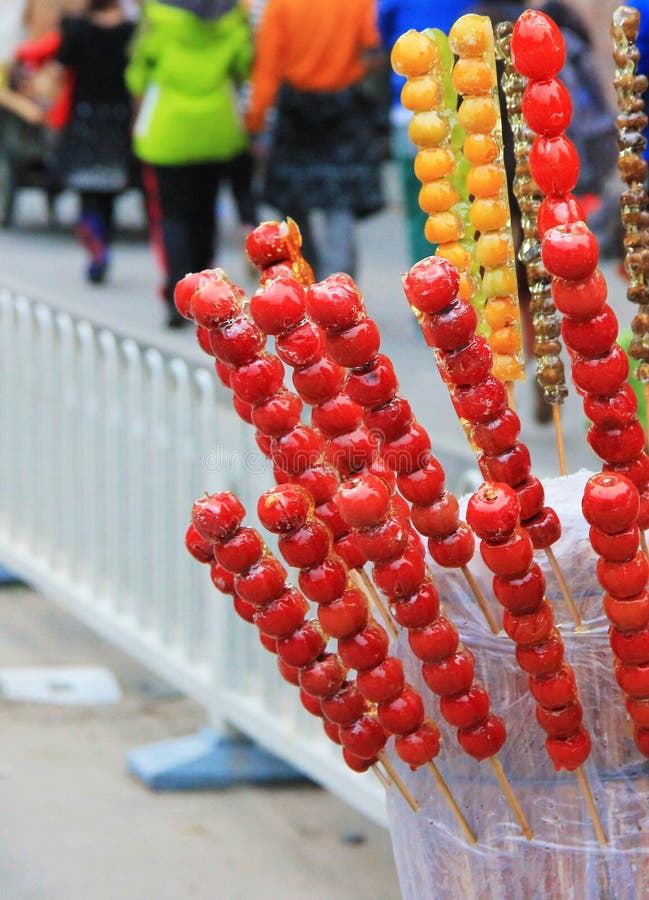 Beijing Street Snacks - Sugar Coated Fruits. Beijing Street Snacks - Sugar Coated Fruits