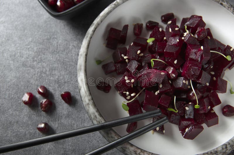 素食甜菜色 库存图片