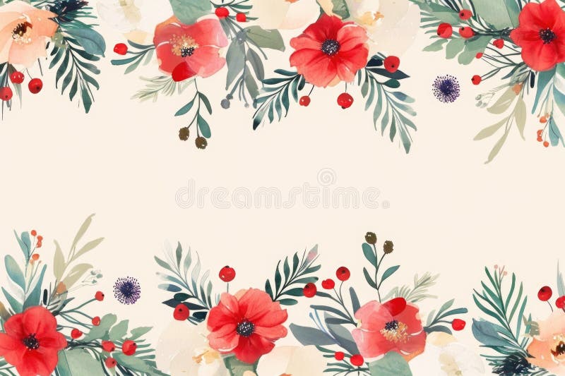 红色和白色花卉的美丽花卉背景. 适合各种设计项目 库存图片