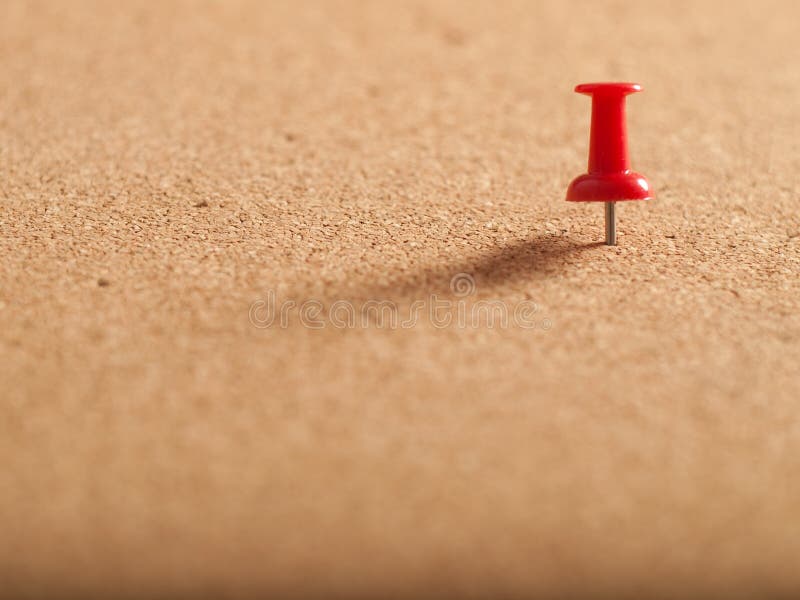 红色的图钉 库存图片