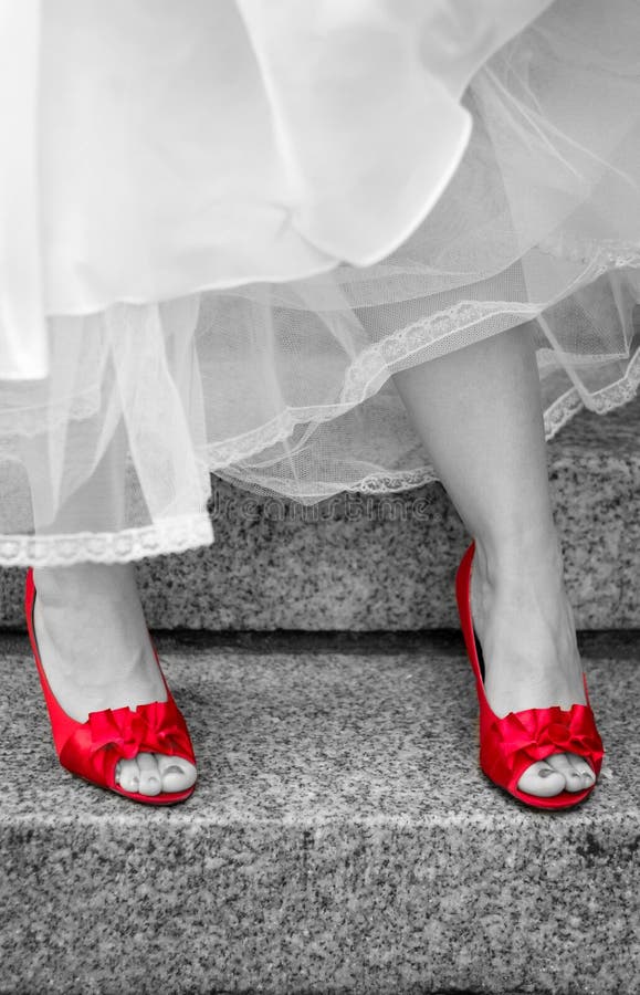 红色高跟鞋 免版税库存图片