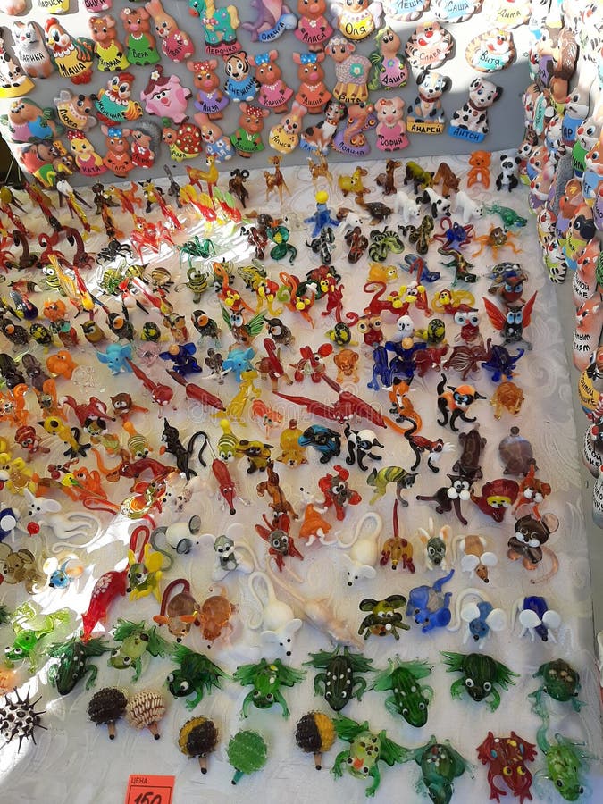 纪念品由玻璃和粘土制成 免版税库存照片 纪念品由玻璃和粘土制成 免版税库存照片