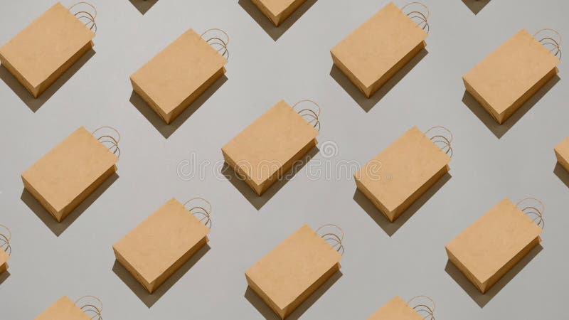纸袋牛皮纸. 库存例证
