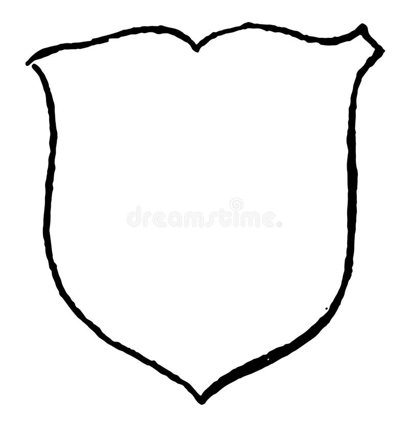 Renaissance Shield are escutcheon in heraldry, vintage line drawing or engraving illustration. Renaissance Shield are escutcheon in heraldry, vintage line drawing or engraving illustration