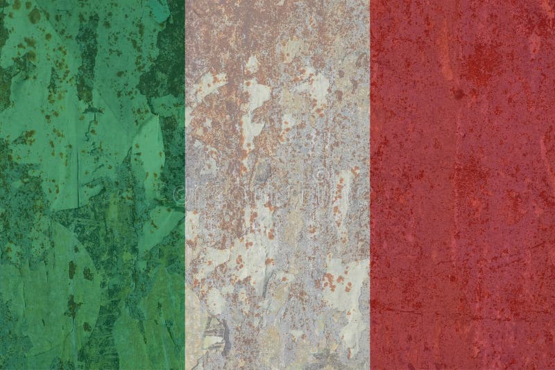 纹饰背景的意大利国旗