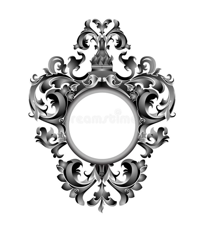 Crest Illustration on white background. Crest Illustration on white background