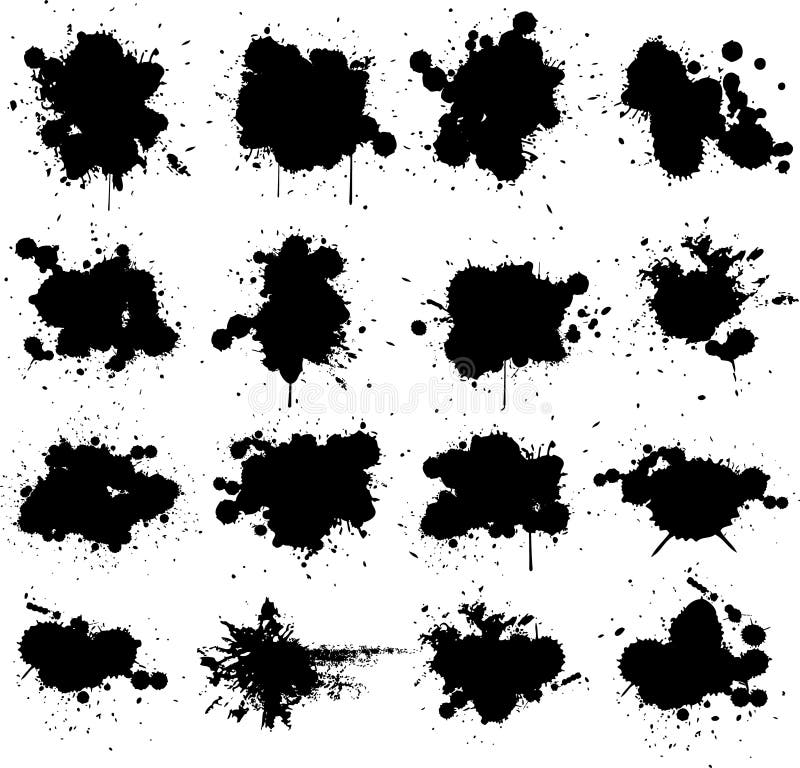 Grunge vector illustration, paint splat. Grunge vector illustration, paint splat