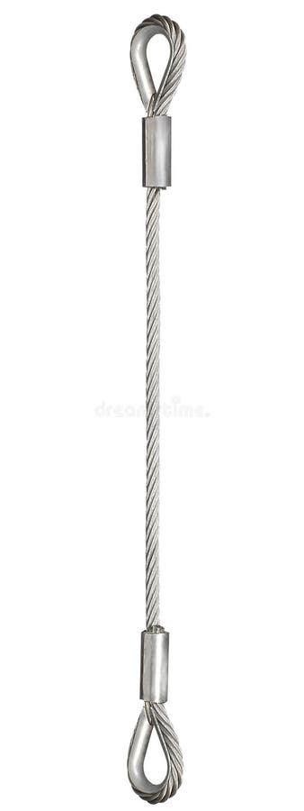 Silver rope on a white background. Silver rope on a white background