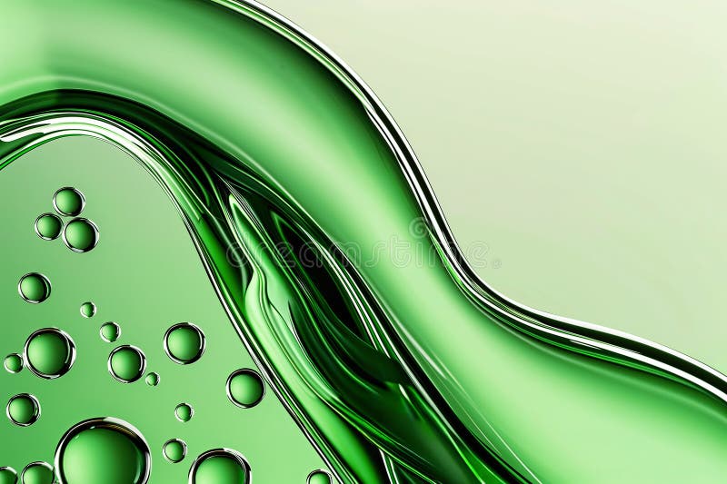 Green abstract bubbles, liquid texture close up. Bright green yellow background with copy space. High quality backdrop with space for text, design elements. Beauty, cosmetics, freshness, skincare AI generated. Green abstract bubbles, liquid texture close up. Bright green yellow background with copy space. High quality backdrop with space for text, design elements. Beauty, cosmetics, freshness, skincare AI generated