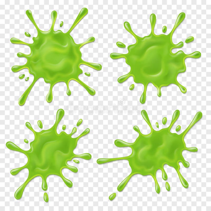 Green slime. Realistic dirt splat, goo dripping splodges of slime. Isolated vector set. Illustration of blot splash, splatter toxic slime. Green slime. Realistic dirt splat, goo dripping splodges of slime. Isolated vector set. Illustration of blot splash, splatter toxic slime