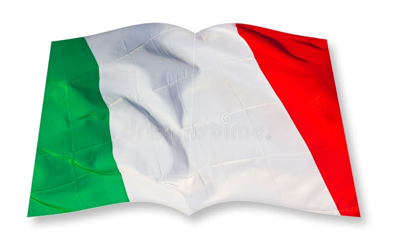 Green, white and red italian flag concept image - 3D rendering concept image of an opened photo book isolated on white - I`m the copyright owner of the images used in this 3D render. Green, white and red italian flag concept image - 3D rendering concept image of an opened photo book isolated on white - I`m the copyright owner of the images used in this 3D render.