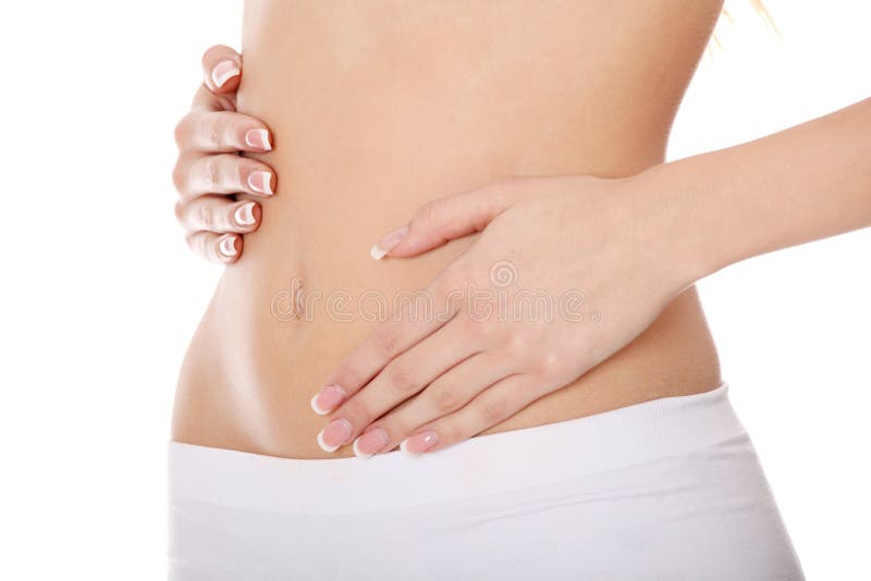 美丽的机体女孩理想的年轻人 免版税库存照片