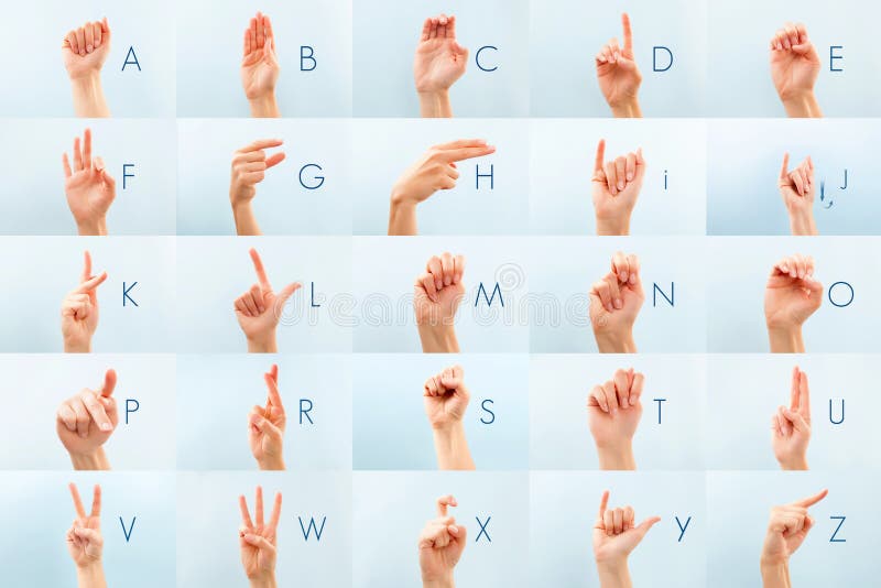 American sign language. Communication concept. Nonverbal symbol. American sign language. Communication concept. Nonverbal symbol.