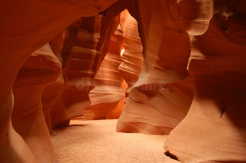 Glowing walls of the antelope canyon national park near Page Arizona. Glowing walls of the antelope canyon national park near Page Arizona