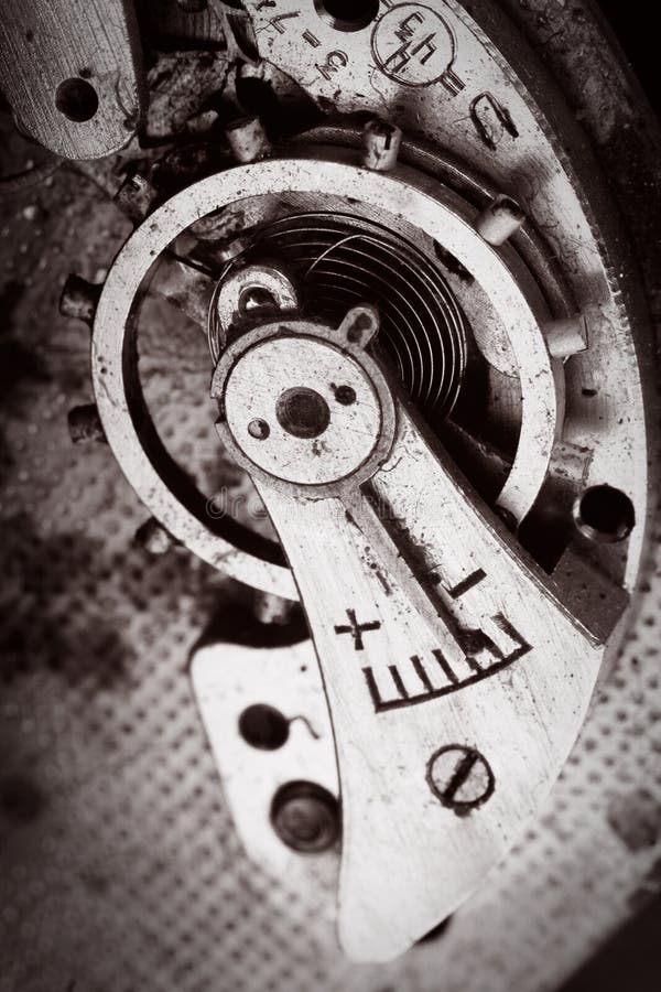 Macro old abstract retro mechanism. Macro old abstract retro mechanism