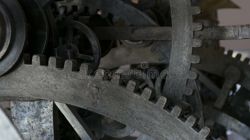 老式旧表的巨型金属齿轮 时间，旧，时钟概念