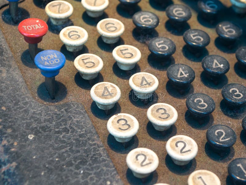 Close Up of Old Fashioned Numbered Keypad. Close Up of Old Fashioned Numbered Keypad