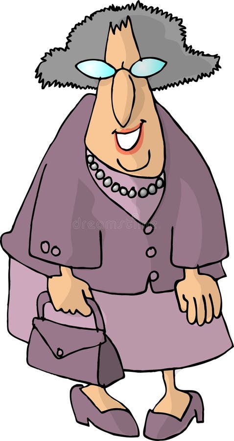 Download 老钱包妇女 库存例证. 插画 包括有 高级, 可笑, 龙舌兰, 滑稽, 动画片, 礼服, 夫人, 乐趣, 钱包 - 64130