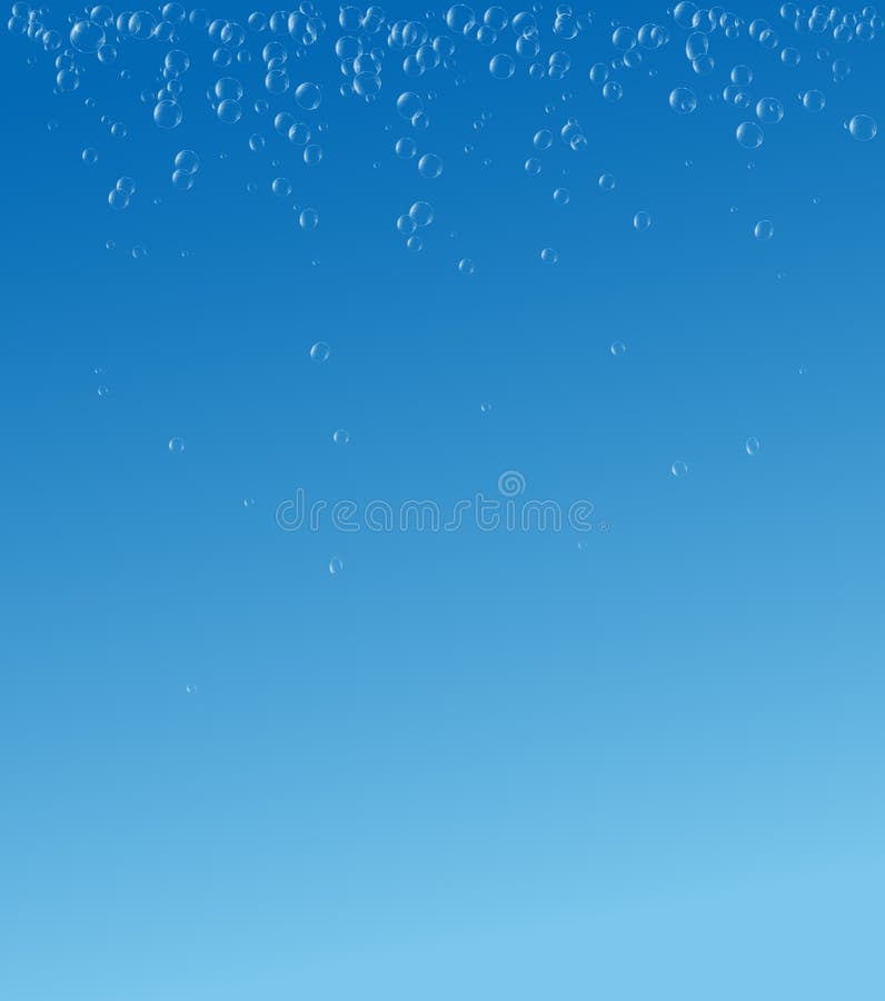 肥皂或水泡影下降水下在浅兰的背景 传染媒介设计元素EPS10例证 库存例证 肥皂或水泡影下降水下在浅兰的背景 传染媒介设计元素EPS10例证 库存例证