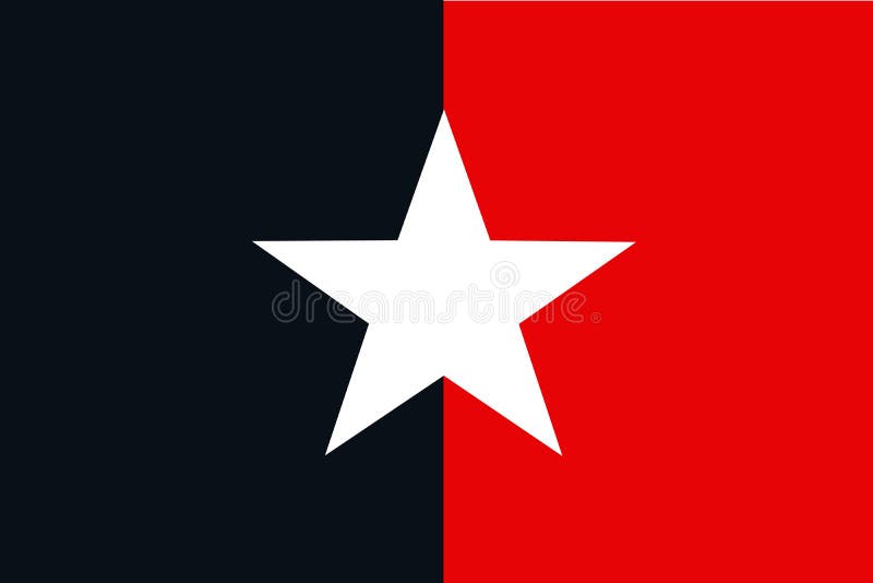 肯尼亚索马里人民软旗. 代表民族或文化地区当局的旗帜. 没有鞭毛. 平面布局 库存例证