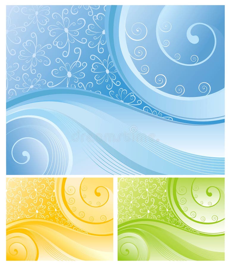 Abstract pattern for design (3 different colors). Abstract pattern for design (3 different colors)