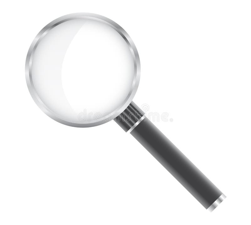 Realistic illustration design of a Magnifying glass. Realistic illustration design of a Magnifying glass.