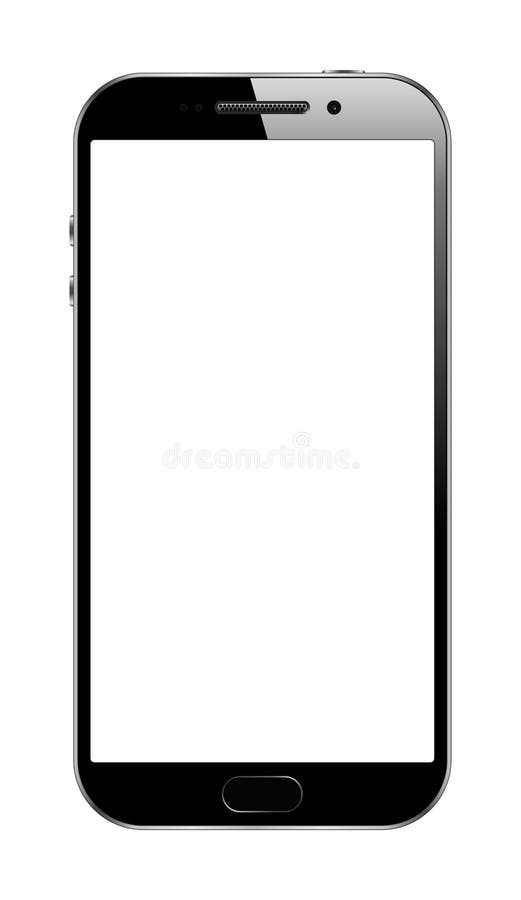 背景查出smartphone白色 向量例证