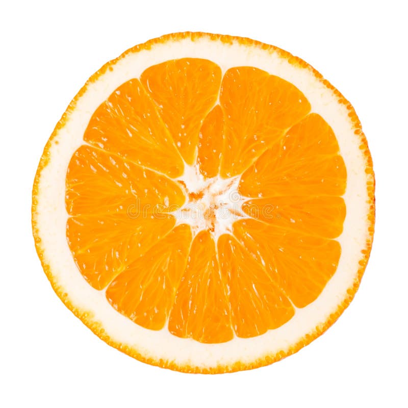 背景查出的橙色片式白色 免版税库存照片