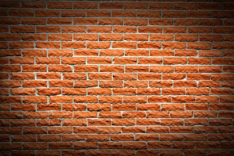 Another great brick wall background, orange terra cotta color, with follow spot highlight making a frame. Another great brick wall background, orange terra cotta color, with follow spot highlight making a frame.