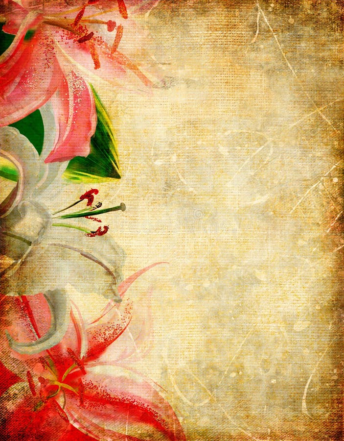 背景花卉减速火箭 向量例证