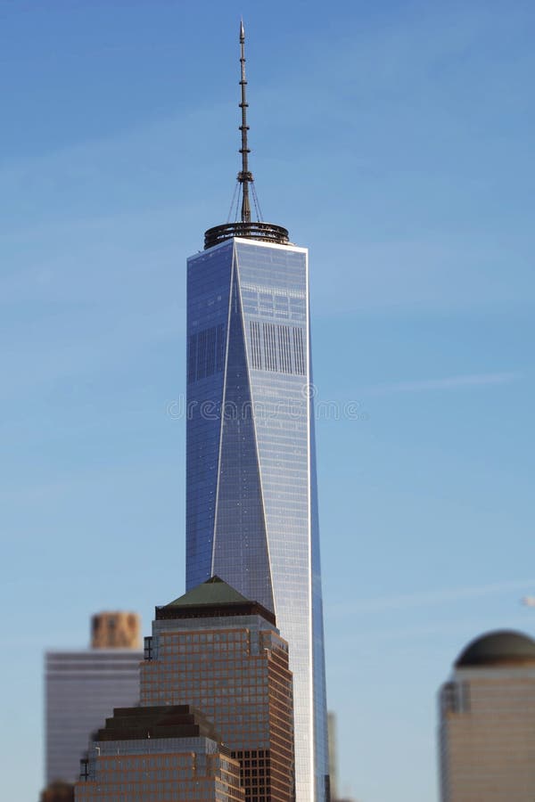 自由塔世界贸易中心，掀动转移 免版税库存照片