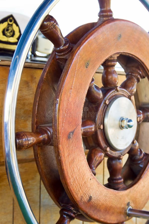 Helm close-up on a sailboat. Helm close-up on a sailboat