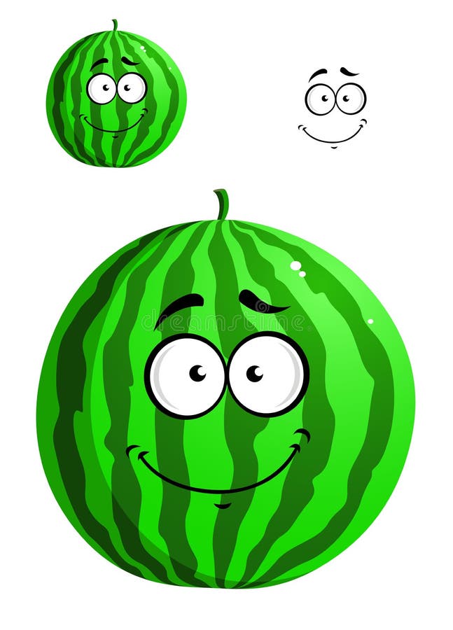 绿色动画片西瓜