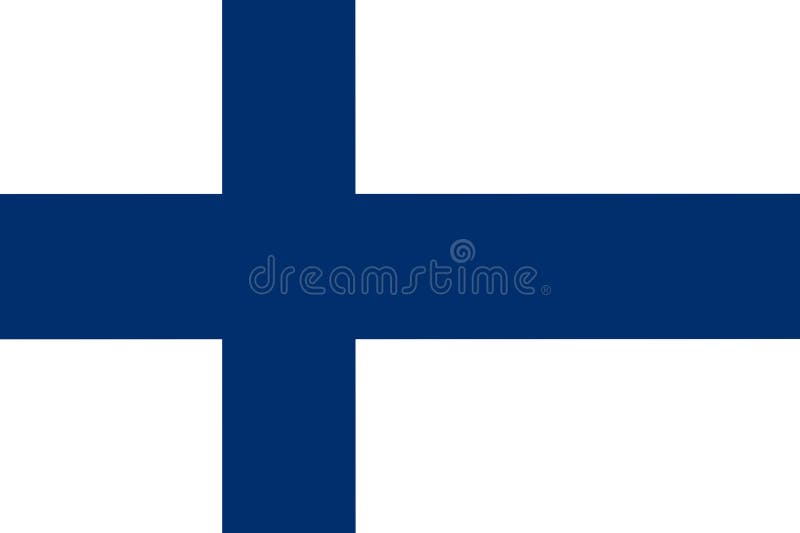芬兰国旗的插图