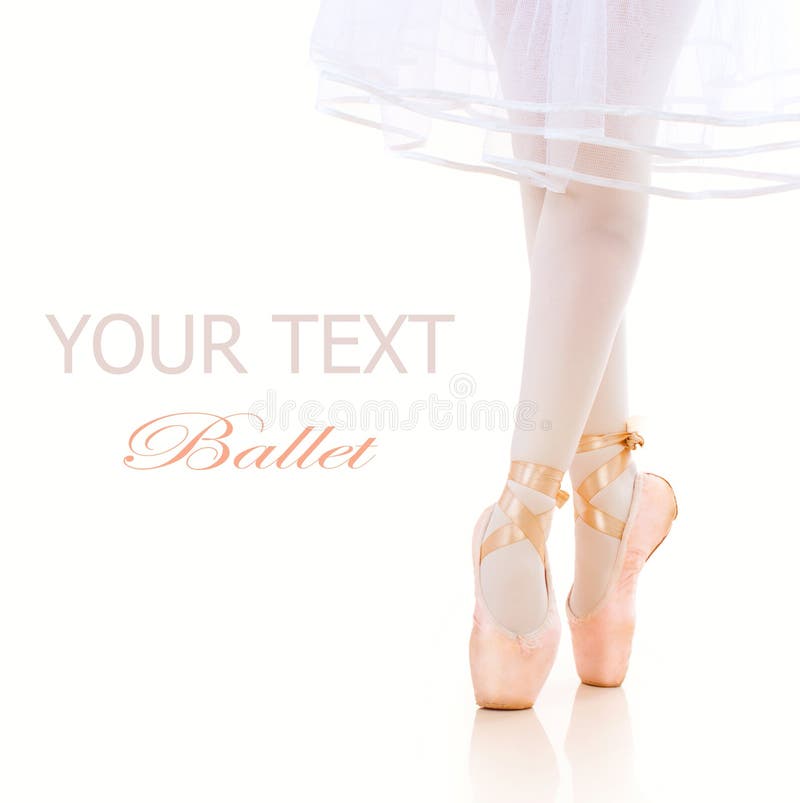 Ballerina Legs closeup. Ballet Shoes. Pointe. Ballerina Legs closeup. Ballet Shoes. Pointe
