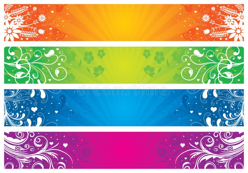 A vector flower banners set... Additional vector format Eps8 (you can very easy edit with separate layers). A vector flower banners set... Additional vector format Eps8 (you can very easy edit with separate layers)