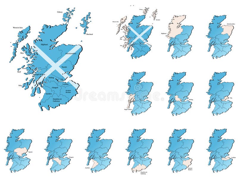 苏格兰省地图