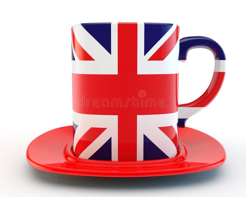 英国杯子 皇族释放例证