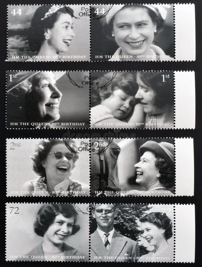 Collection stamps printed in Great Britain shows Queen Elizabeth II. Collection stamps printed in Great Britain shows Queen Elizabeth II